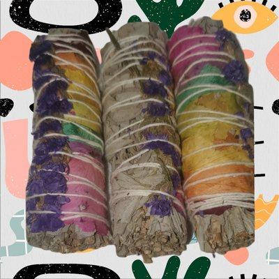 7 chakra sage smug sticks handmade