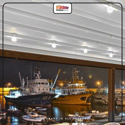 PERGOROOF is Commercial and Residential motorized, remote controlled, waterproof, retractable pergola awning systems.