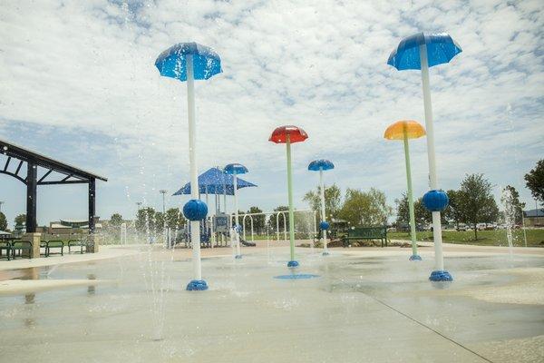 Chandler Park has Mansfield's first splash pad, open 10am-8pm Memorial Day through Labor Day, and weekdays 10am-2pm in September.