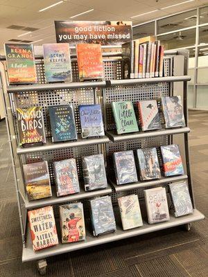 Good fiction you may have missed always has a good selection of new reads!