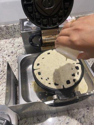 Make your own waffles