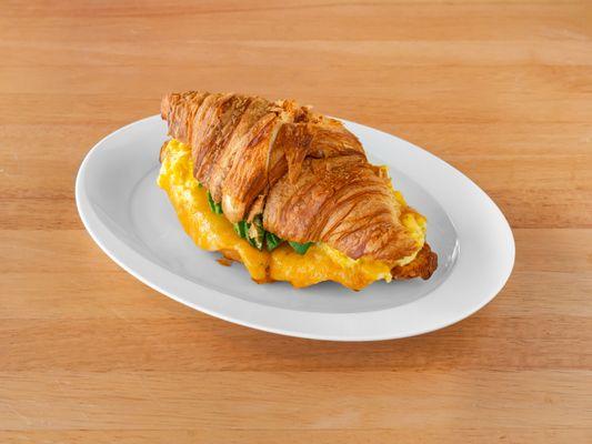 California Sandwich
(eggs + avocado + fresh tomatoes and cheddar jack cheese on croissant)