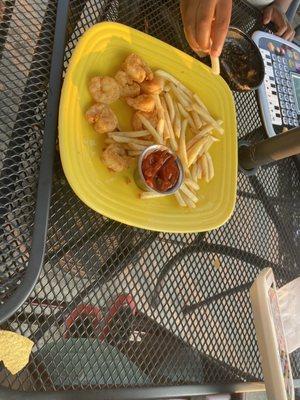 Kids Kids Breaded Shrimp and Fries