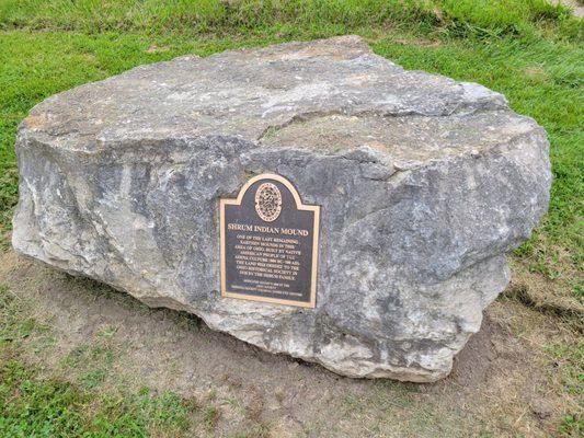 Plaque on boulder