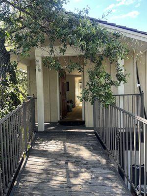 Front door to room.