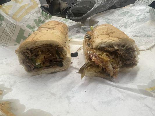 The monster steak sandwich