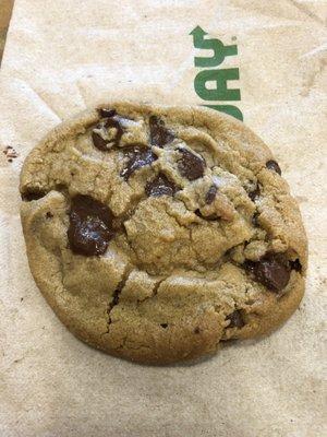 Hot out the oven - chocolate chip cookie