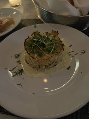 Crab cake special - so much crab and absolutely fab