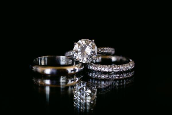 Got my wife's engagement and wedding rings from Schiffman's. Read my review for details. Photo by Leigh Wolfe Photography.