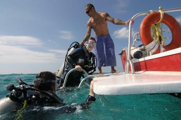 The end of another great dive, Grand Cayman