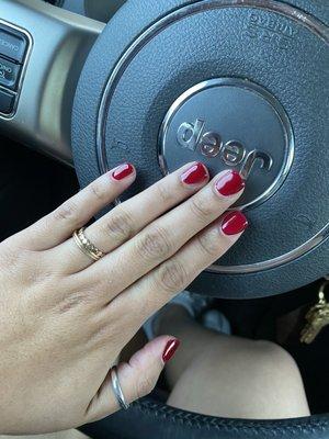 Gel manicure.