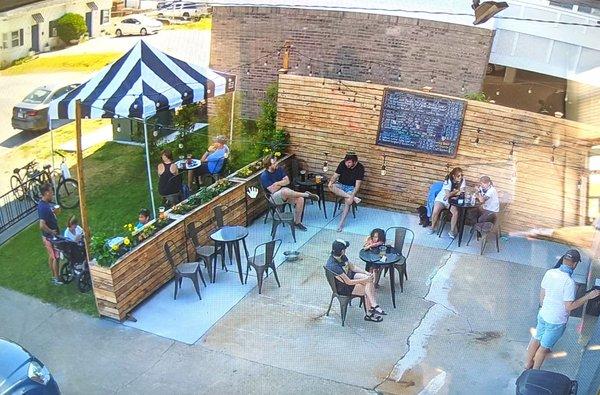 Front patio is open!