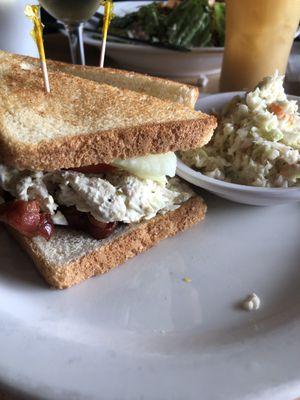 Chicken Salad Sandwich with Slaw