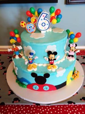 Mickey Mouse Clubhouse cake.  The kids were so excited!