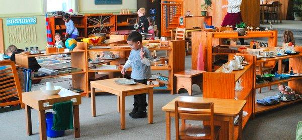 Small World Montessori Classrooms are engaging, Children work and learn at their pace!