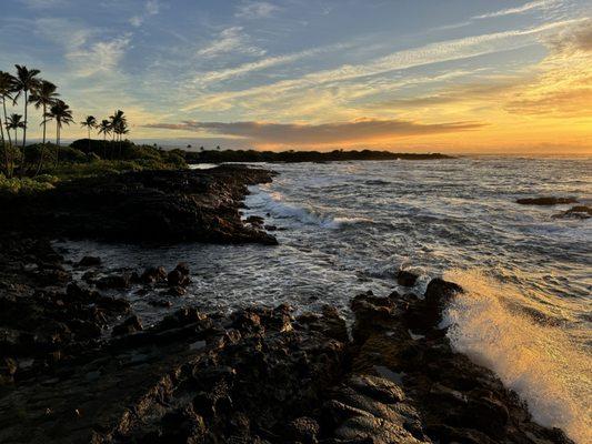 lava rock beach