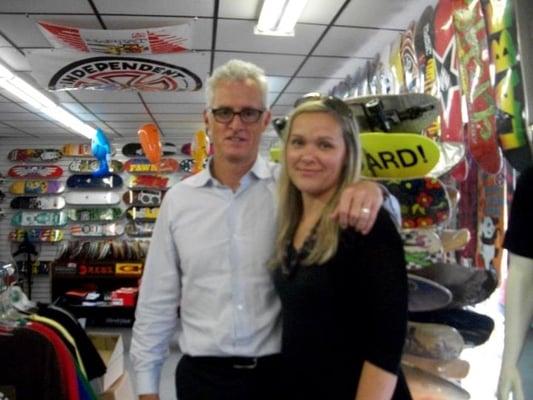 Mad Men star John Slattery paid the store a visit.