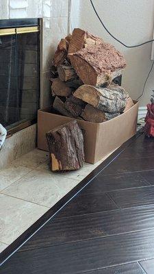 The amount of firewood you get for $20.00