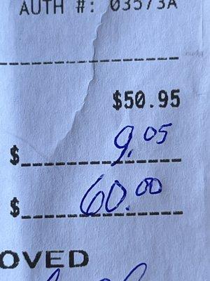 If $50.95 before tip and if $60.00 after tip sounds good to you for one 16" pizza and 2 beers, this is a good place to go.