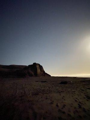 The beach at night