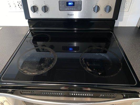 Burnt stove top