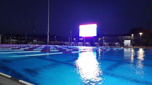 Empty Castaic pool.