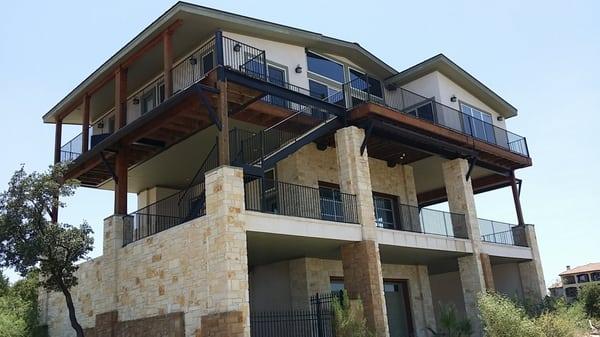 This Vacation Rental includes a boat dock and a Game Room on the second floor.