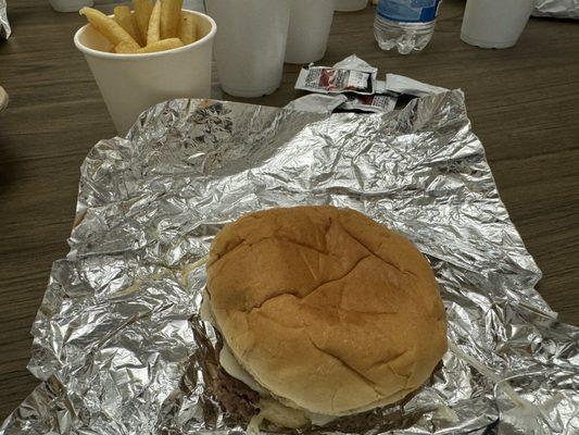 Chipotle Burger and Fries