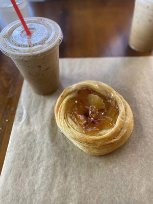 Caramalized Apple Croissant and Pumpkin Patch Cold Brew