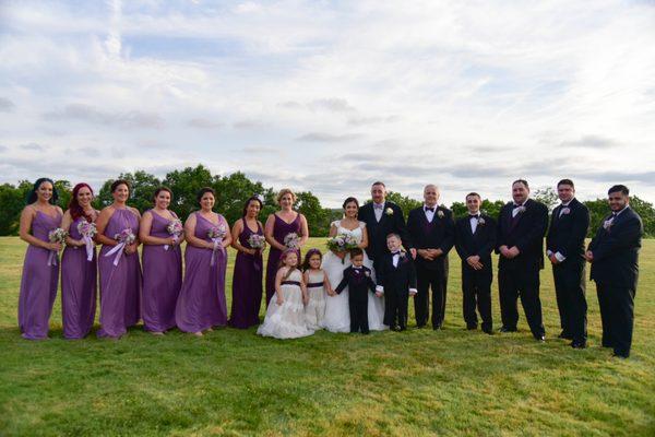 Wedding Party Photo taken at Tirrell Room