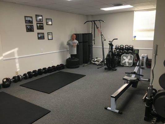 Private Training Studio available to keep you safe and give each client individualized attention.