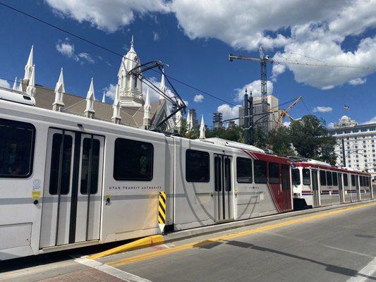 UTA TRAX Gallivan Plaza Station