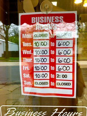 Store hours