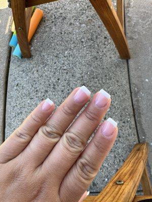 Acrylic French manicure