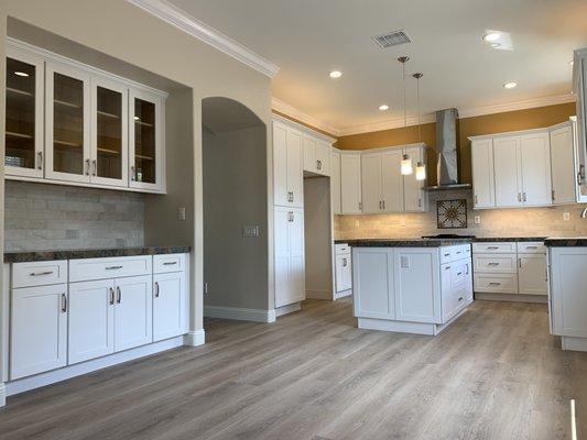 Kitchen and flooring after