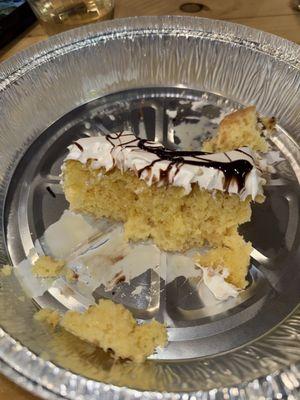 What was left of my Tres leches cake