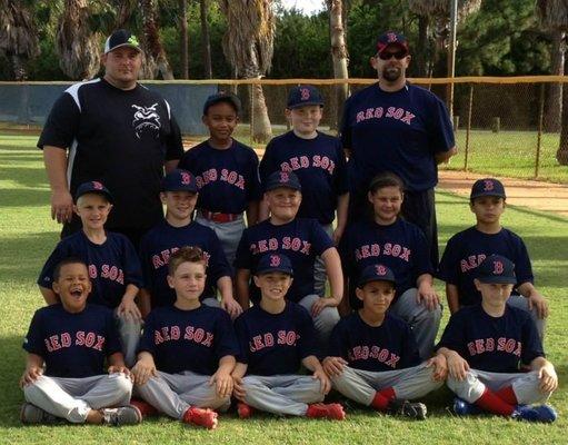 Port Saint Lucie Lynn Gate "B" League Red Sox with custom uniforms from Silverback Sports