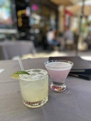 Skinny Margarita & Lavender Martini