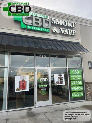 Mary Jane's CBD Dispensary's is the top smoke shop in Pooler, GA! #CBD #Store #Vape #Shops #tobacco #store