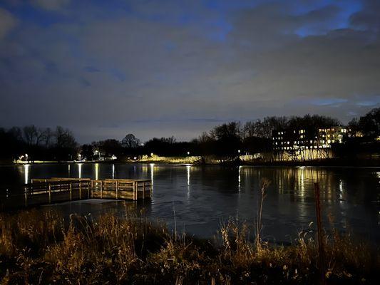 Thompson Park at night