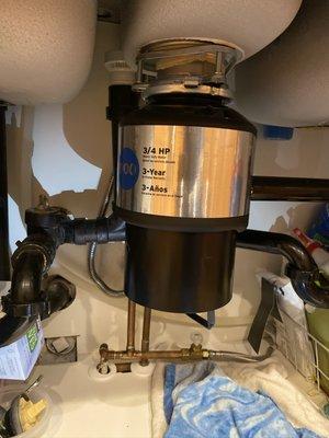 install new garbage disposal