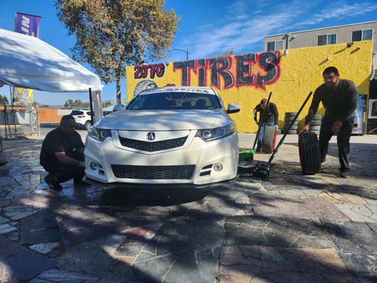 Best team taking care of my wheels, time for rotation