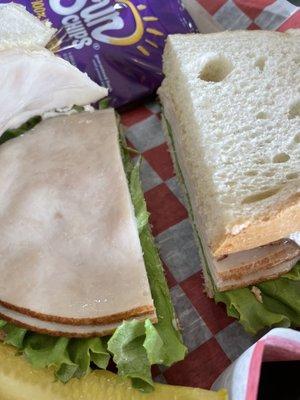 Turkey and Brie sandwich