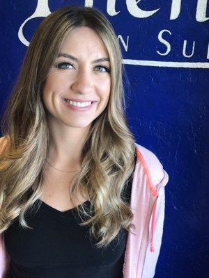 Summer ready with with fresh new blonde. #Balayage