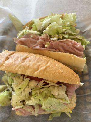 Hoagie sandwich, chips and a drink runs under $10