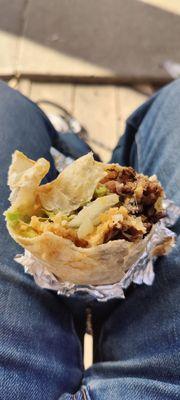 Asada steak super burrito