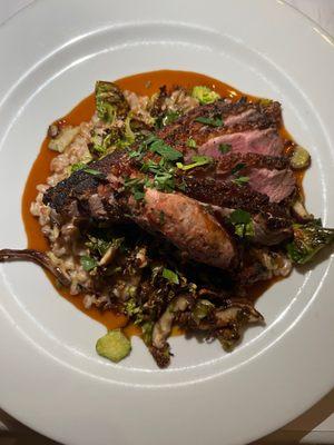 duck (amazing farro and sides)