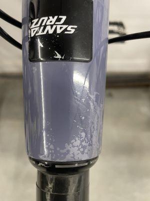 Santa Cruz clear coat bubbling