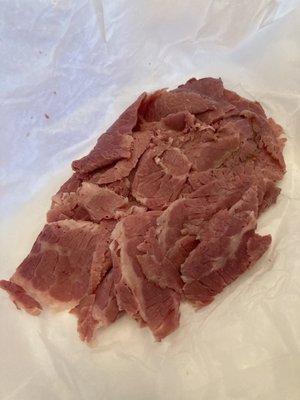 Corned beef 1/4 lb