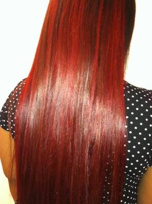 CUSTOM COLOR ON INDIAN HAIR